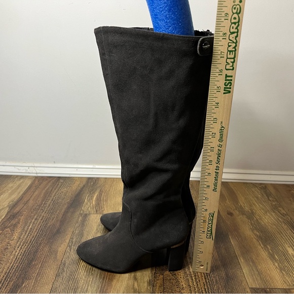 ALFANI Nessii Step 'N Flex Wide-Calf Knee High Dress Boots Sz 7 NWT Gray Leather - Picture 12 of 12